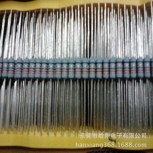 金属膜电阻MF1/6W 1/8W 1/4W 1W 2WS 精度1% 510K 铜铁编带