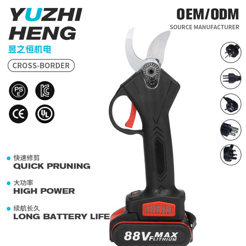 跨境电动剪刀果树修枝剪锂电修剪树枝粗枝剪枝机枝条果园修剪神器图片