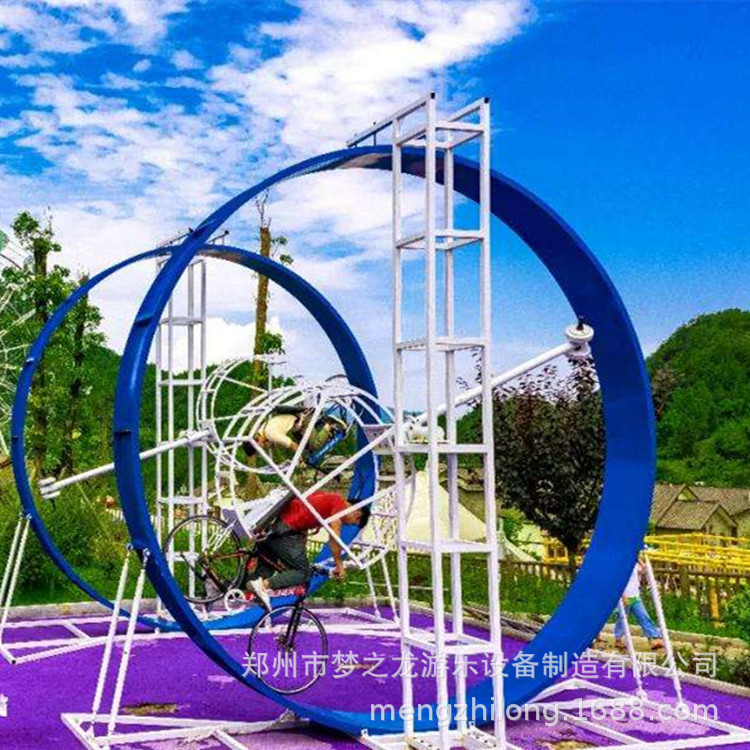 云南昆明网红无动力高空自行车景区设施室内游乐场成人自行车