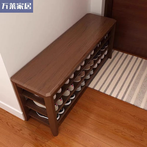 实木换鞋凳门口家用鞋柜坐凳一体入户门多层简易穿鞋凳玄关小鞋凳
