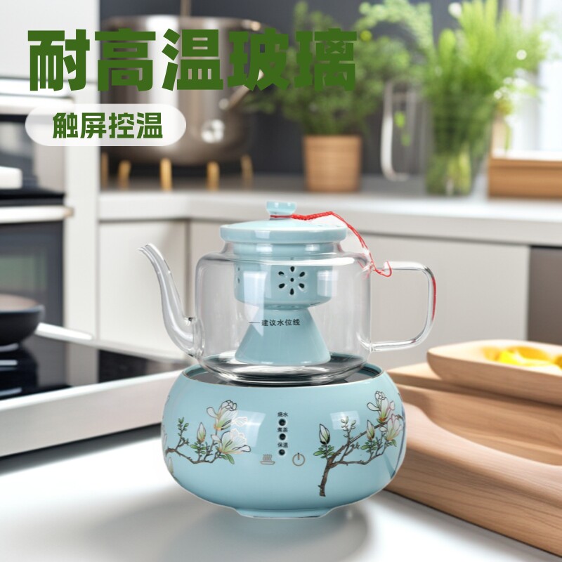 电陶炉茶炉加厚高硅玻璃煮茶器烧水泡茶煮茶壶触摸陶瓷防烫耐高温