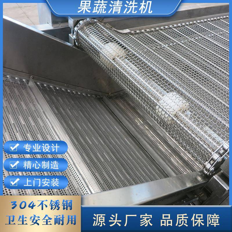 连续式青梅清洗风干线杨梅草莓清洗吹干机杏子桃子清洗风干设备
