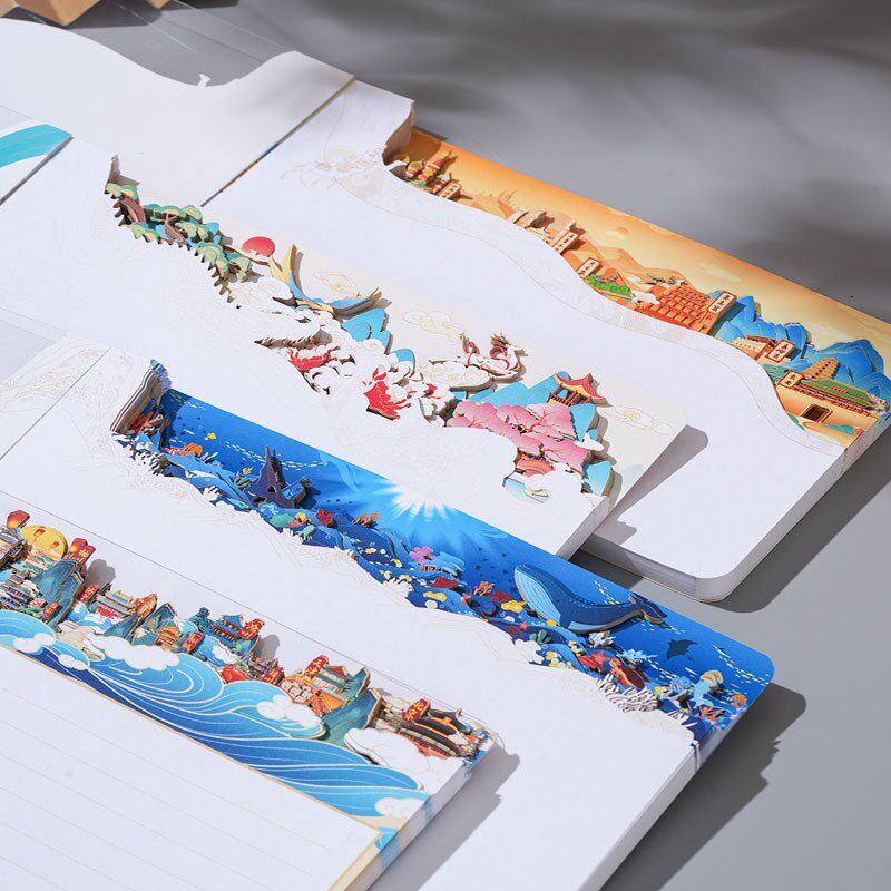 采购产品民族风文创纸雕笔记本,高颜值旅游冲压笔记本,记事本,教