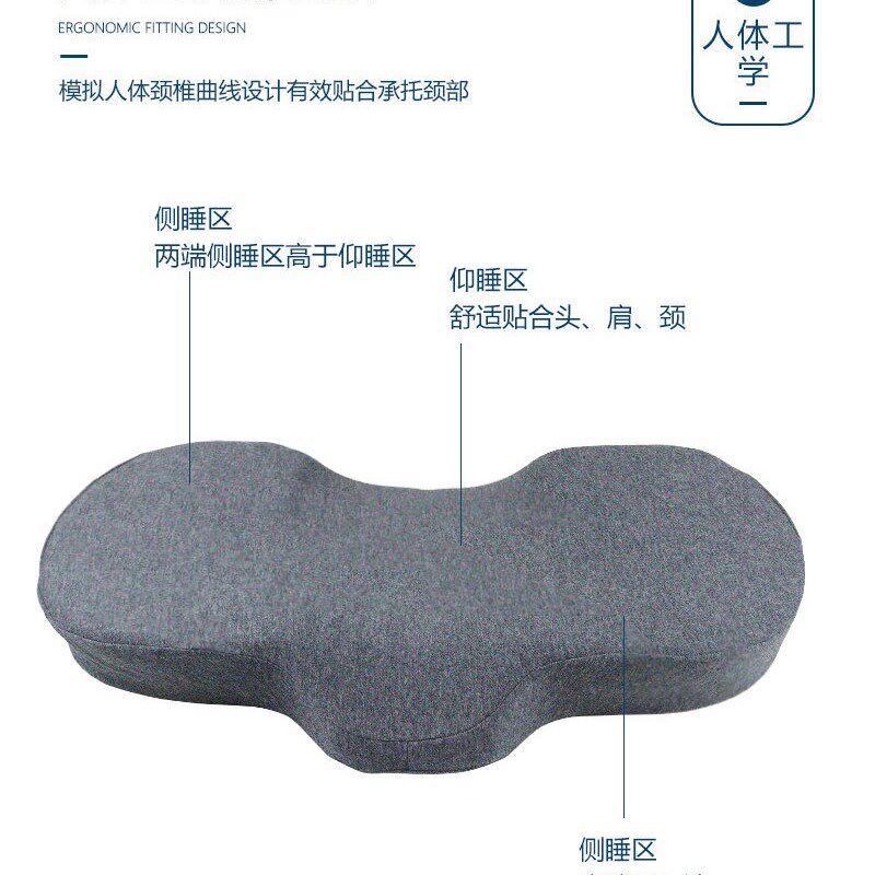颈椎枕慢回弹记忆棉枕芯睫毛枕人体工学海绵枕头护颈枕记忆枕家用