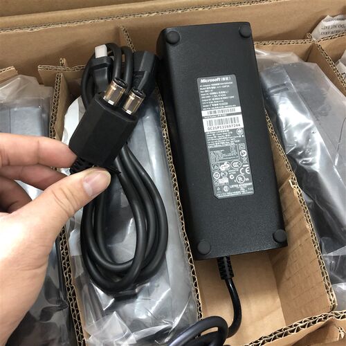 XBOX360 原装SLIM薄机电源线 变压充电器火牛 电源配接器220V直插