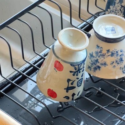 厨房桌面沥水架碗碟筷子置物收纳架带托盘碗架台面多功能置物架