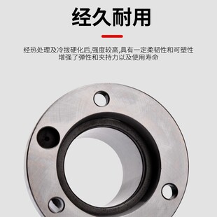 数控车床外夹轴发夹头座后拉套筒前推式轴头定做数控车床转换法兰