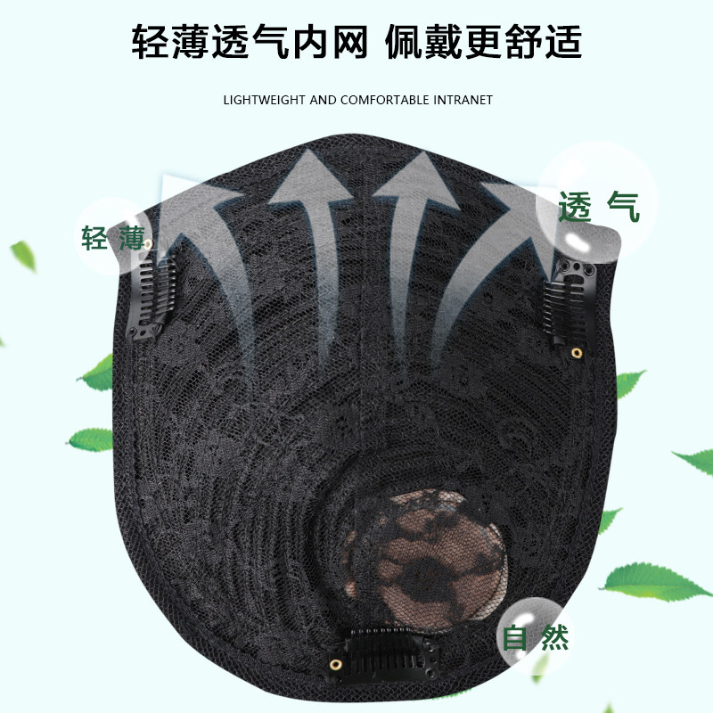 假发男短发夏天毛寸假发片全真人发全头套无痕男士头顶补发片自然