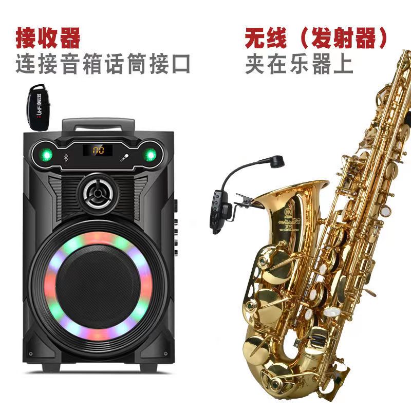 二胡专用无线麦克风户外耳麦扩音器葫芦丝笛子乐器演出专用拾音器