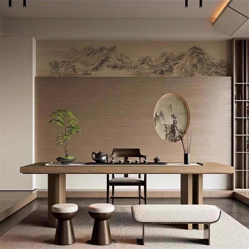 采购产品宋氏美学墙纸,古色古香腰线,不干胶墙贴,梁贴,卧室床头山