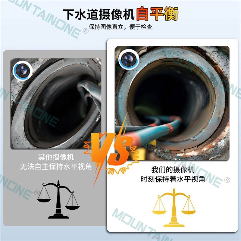 7mm高清摄像头下水管道内窥镜市政工程工业管道维修检测定位探测