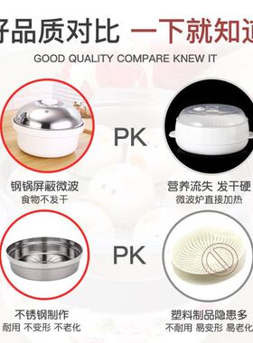 蒸锅家用新款微波炉加热专用碗蒸蒸馒头包子器皿笼屉蒸宝蒸鱼热饭