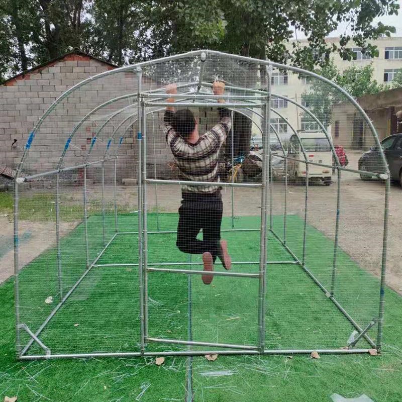 鸡屋户外防雨鸡舍家用钢管搭建养鸡棚鸡窝大棚骨架鸡鸭鹅兔子孔雀