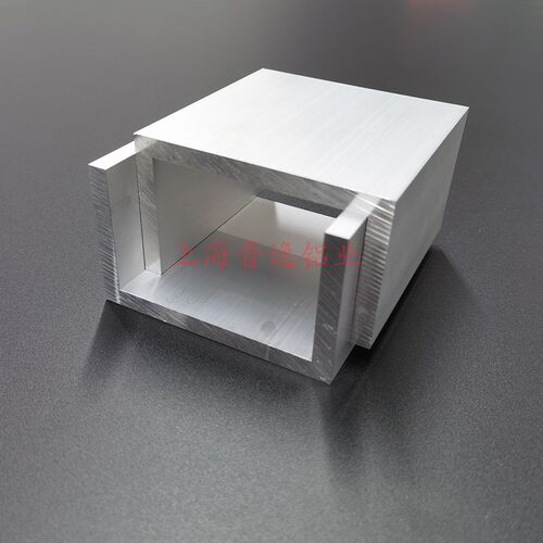 铝合金槽铝100x60x8槽铝型材 内径84mm工业U型槽铝轨道滑轨型材