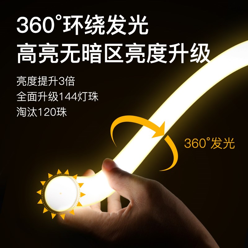 圆形led灯带酒吧ktv清吧粉光紫光玫红色户外防水氛围柔性霓虹灯条