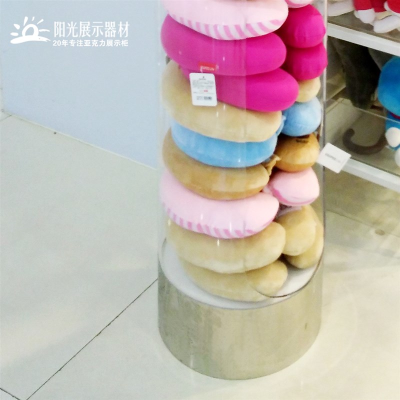 u形枕柜抱枕颈枕展示柜汽车头枕陈列柜护颈货架圆形包包浴巾展架