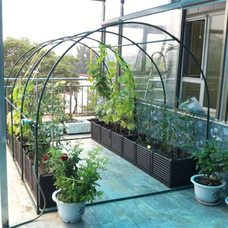 植物爬藤架百香果楼顶爬藤架葡萄攀藤架植物攀爬园艺支架大棚骨架
