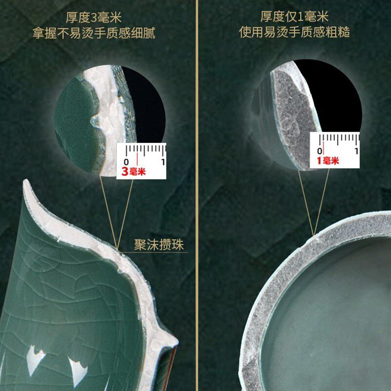 哥窑茶具套装家用高档办公室轻奢中式陶瓷茶壶茶杯小功夫泡茶套餐