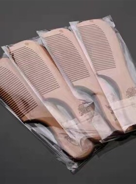 天然桃木防静电梳子 男女专用按摩梳子 宽齿细齿两用梳子