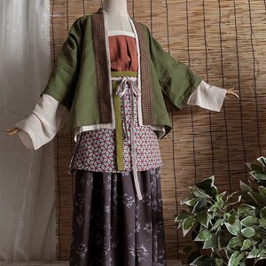 熹言 男女童汉服拍照摄影商女货郎宋制国风表演衣服