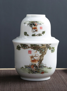 半斤热酒壶家用烫酒酒具烫酒壶传统暖酒器黄酒老式溫酒壶小白酒杯