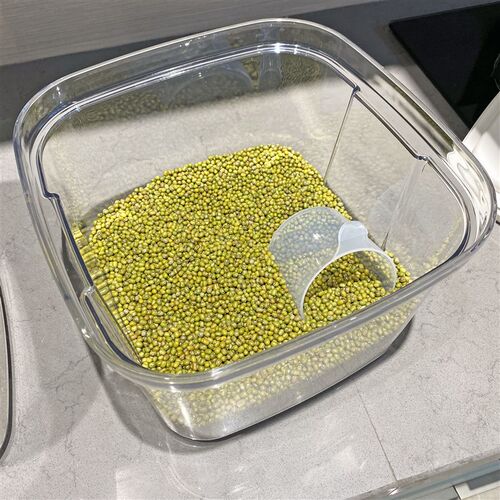 透明可视装米桶旋转开合家用防虫防潮密封米缸大容量米面储存箱