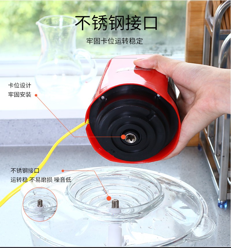 猎鹰凌凌柒家用电动绞肉机不锈钢3升打辣酱蒜蓉泥器送刀片