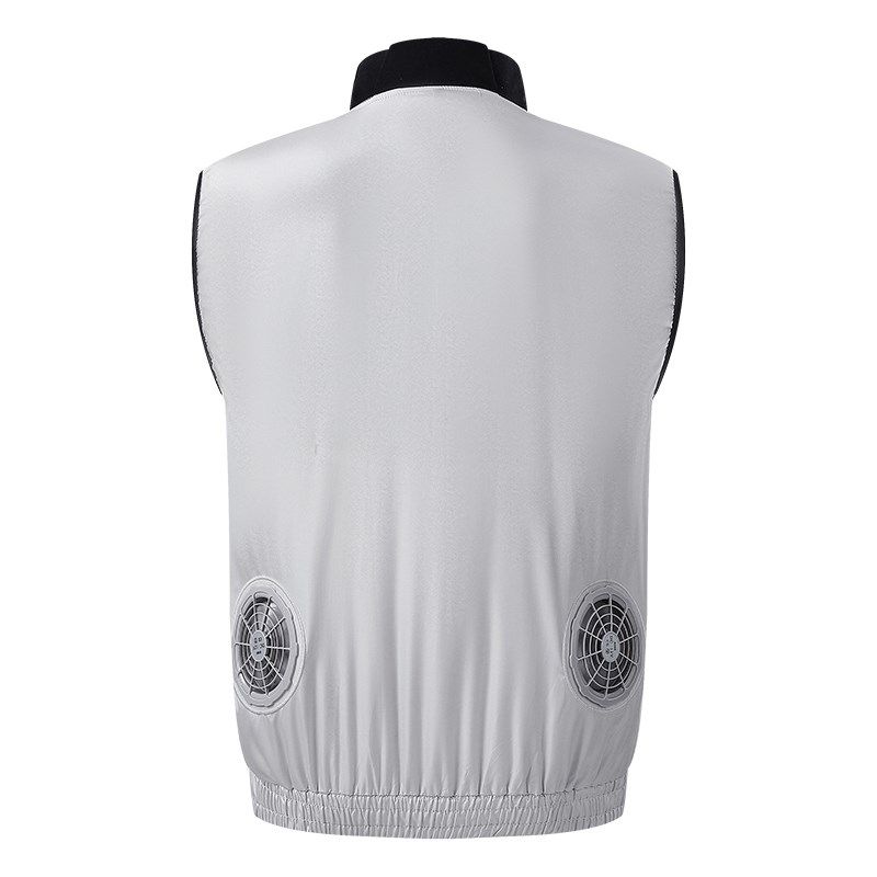 夏季带风扇衣服降温空调服男制冷防暑带充电焊工劳保工作服马甲男