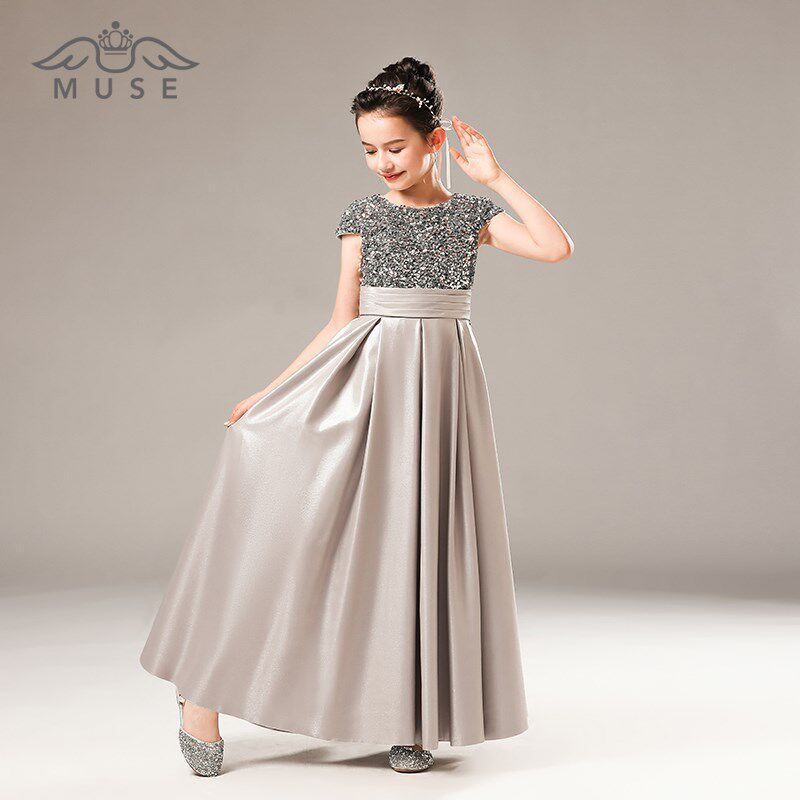 女童高端礼服儿童大小提琴演奏礼服裙女孩十岁生日钢琴演出服主持