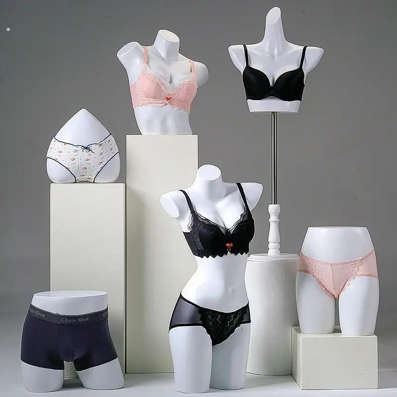 塑料内衣模特道具女士上半身文胸假人柜台展示架拍照聚拢运动