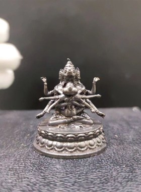 藏传铜像密宗尼泊尔 纯铜欢喜佛 明妃双身度母菩萨佛像摆件可装藏