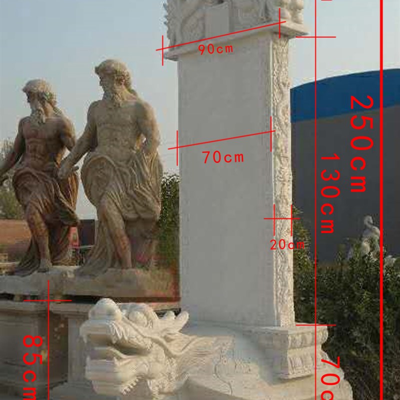 墓碑定制汉白玉蛟龙碑中国黑石碑功德碑奠基石农村土葬碑传统墓碑