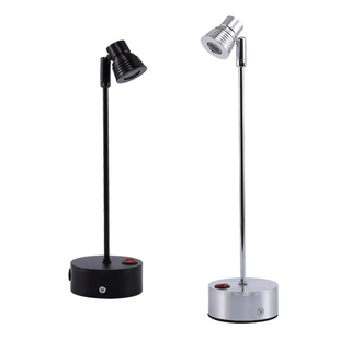 led柜台射灯无线可充电1W3W小射灯珠宝展柜玻璃灯展示立杆展会灯