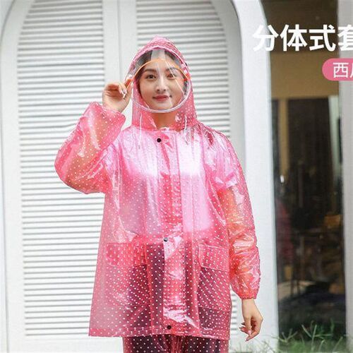 雨衣防单件水上衣短款开衫有拉链可拆卸双帽沿护脸有口袋干活农民
