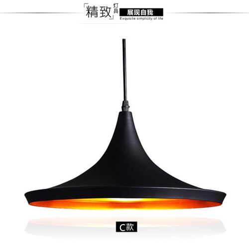 简约创意乐器吊灯三头北欧复古艺术咖啡厅吧台灯工业风吊灯