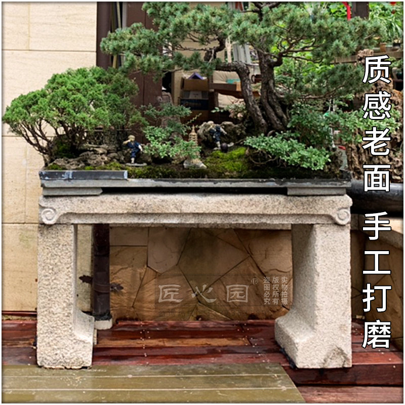 雕工花架中式花盆架子室内客厅阳台复古花几盆景摆件落地底座装饰