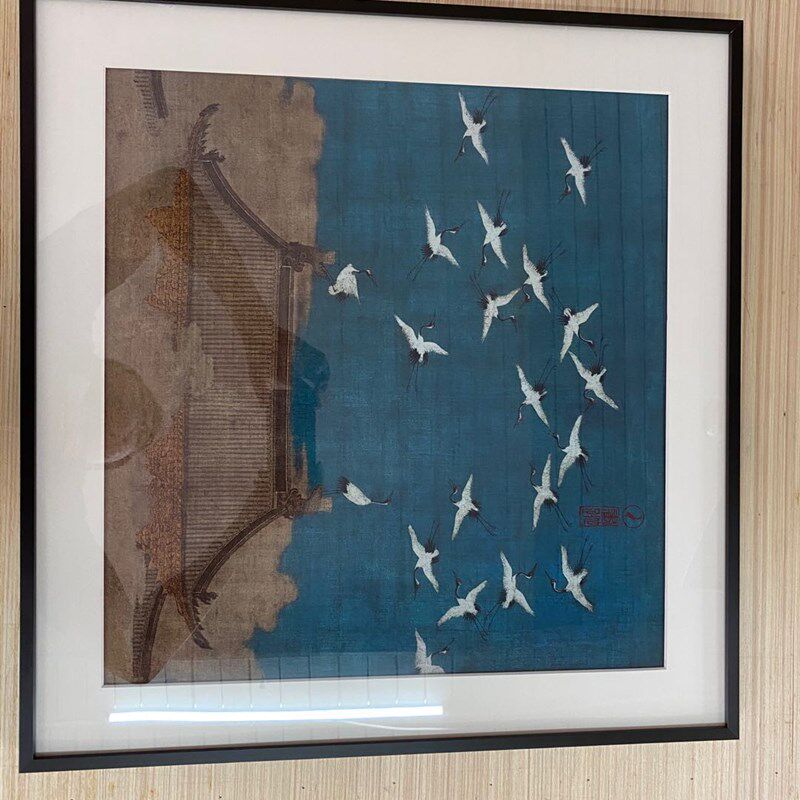 细铝合金画框外框9090丝巾手工装裱围巾相框创意轻奢装饰裱框挂墙