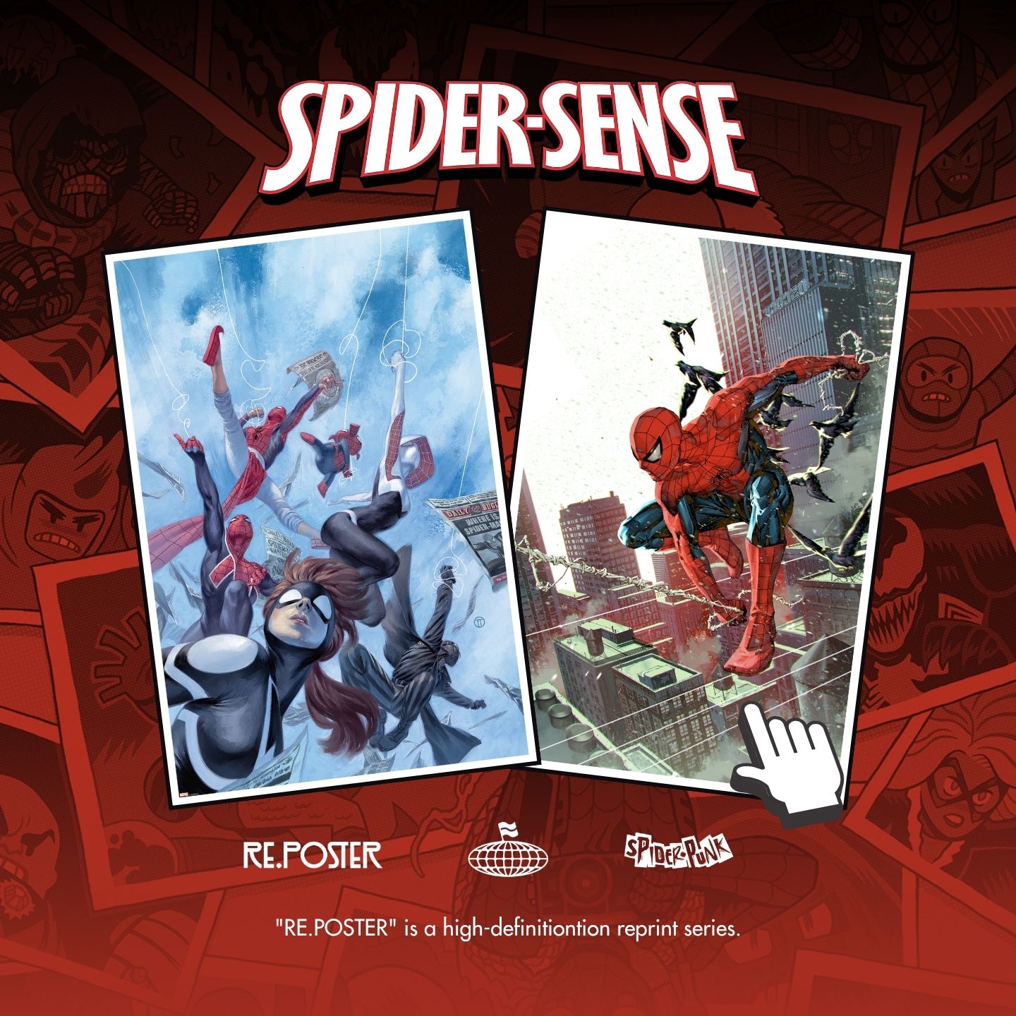 SpiderMan MJ 蜘蛛侠漫威MONDO海报电竞房装饰画挂画收藏送礼版画