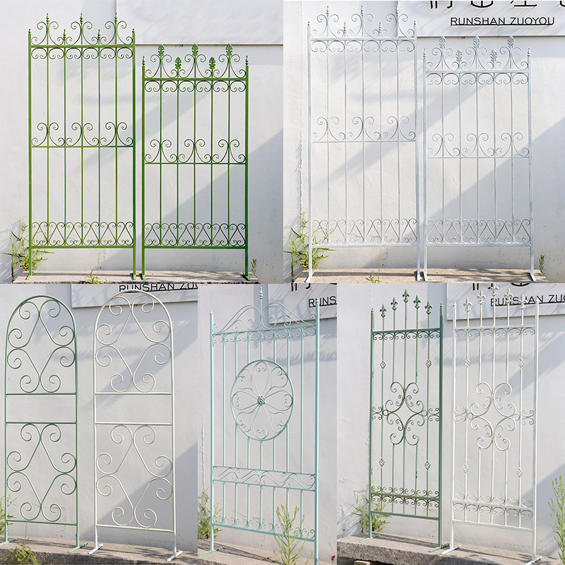 岛拉栅栏爬藤架铁艺户外庭院花园围挡阳台植物攀爬架装饰屏风隔断