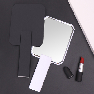 手拿半永久纹绣logo美容镜子手柄定制化妆镜美容院拍照随身镜便携