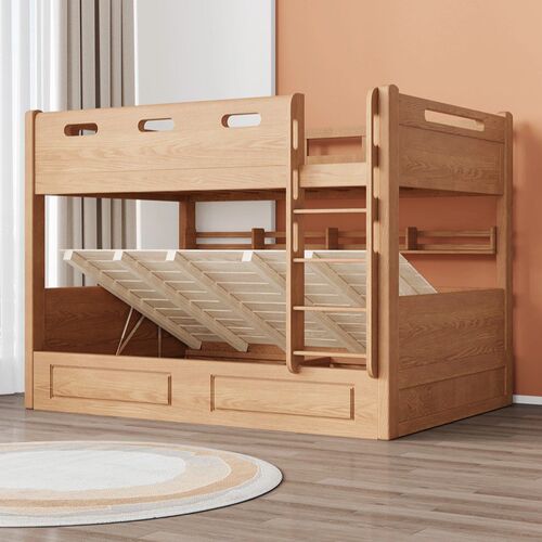 全实木上下床双层床成人高低床同宽两层上下铺红橡木儿童子母床