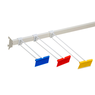 锦纳新品 120cm配套单双线挂钩送吊牌 超市货架横梁横杆挂杆方通90