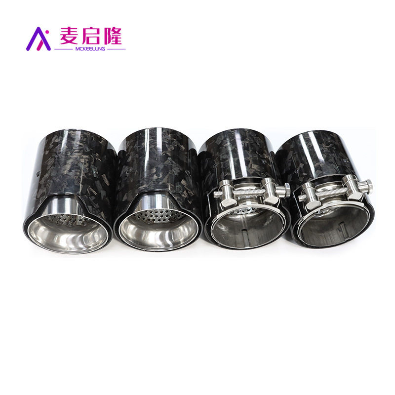 适用于汽车宝马排气管M标MP m2 m3 m4 136系不锈钢尾喉改装装饰嘴