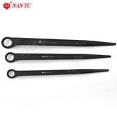 南豫重型敲击梅花扳手加长加硬强力单尖尾撬棒单头梅花26 30mm