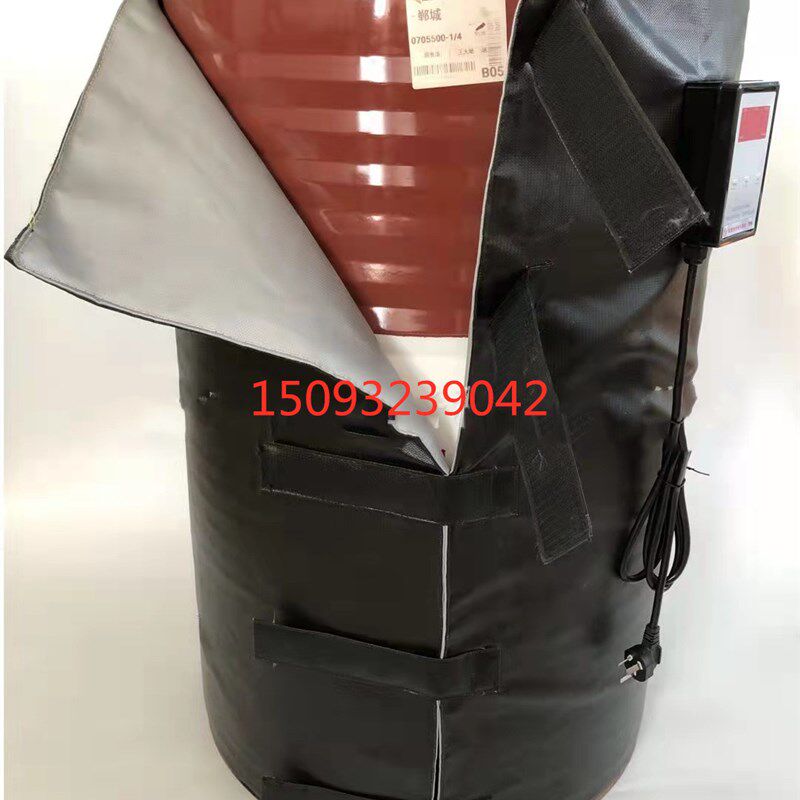 200L升油桶电热毯工业电热毯高温带温控可调温拆卸式电加热毯