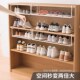 子收纳隔板隔断可折叠下托挂架 柜隔板神器省空间鞋 分层鞋 架家用鞋