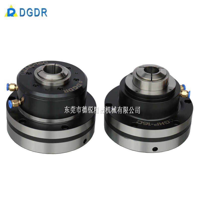 前置式气动卡盘中空气动旋转夹头座筒夹夹头夹具小型车床JAC-16C