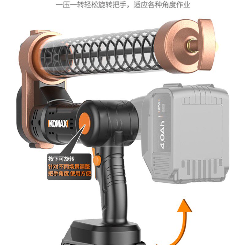 电动黄油枪充电式手动高压小型挖掘机齿轮油加注器打黄油神器枪嘴