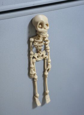 3D打印骷髅骨架人关节可活动儿童万圣节玩具礼物冰箱贴送女朋友潮