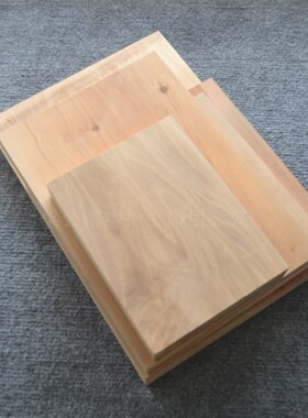 梨木独板木版年画专用板材双面刻版棠梨木果梨木木料木刻版画雕刻